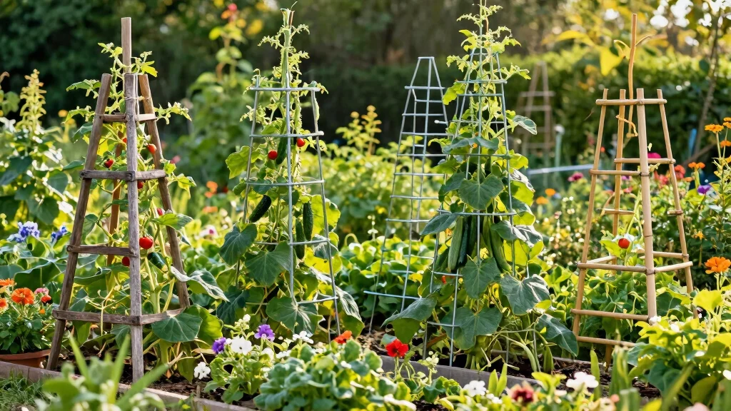 14 Vegetable Garden Trellis Ideas for Higher Yields