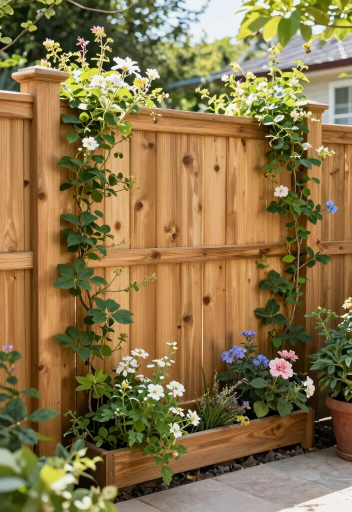 16 Backyard Ideas for Stylish and Functional Outdoor Living 15. Decorative Fencing Style Privacy 0