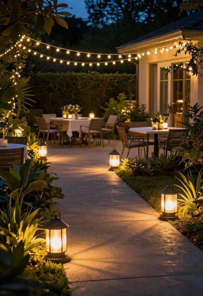 16 Backyard Ideas for Stylish and Functional Outdoor Living 5. Outdoor Lighting Set the Mood 0
