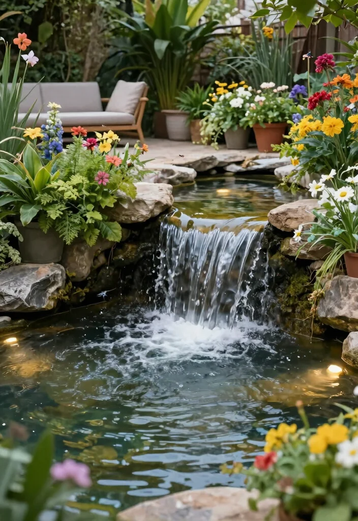 16 Backyard Ideas for Stylish and Functional Outdoor Living 8. Water Features Serenity in Your Space 0