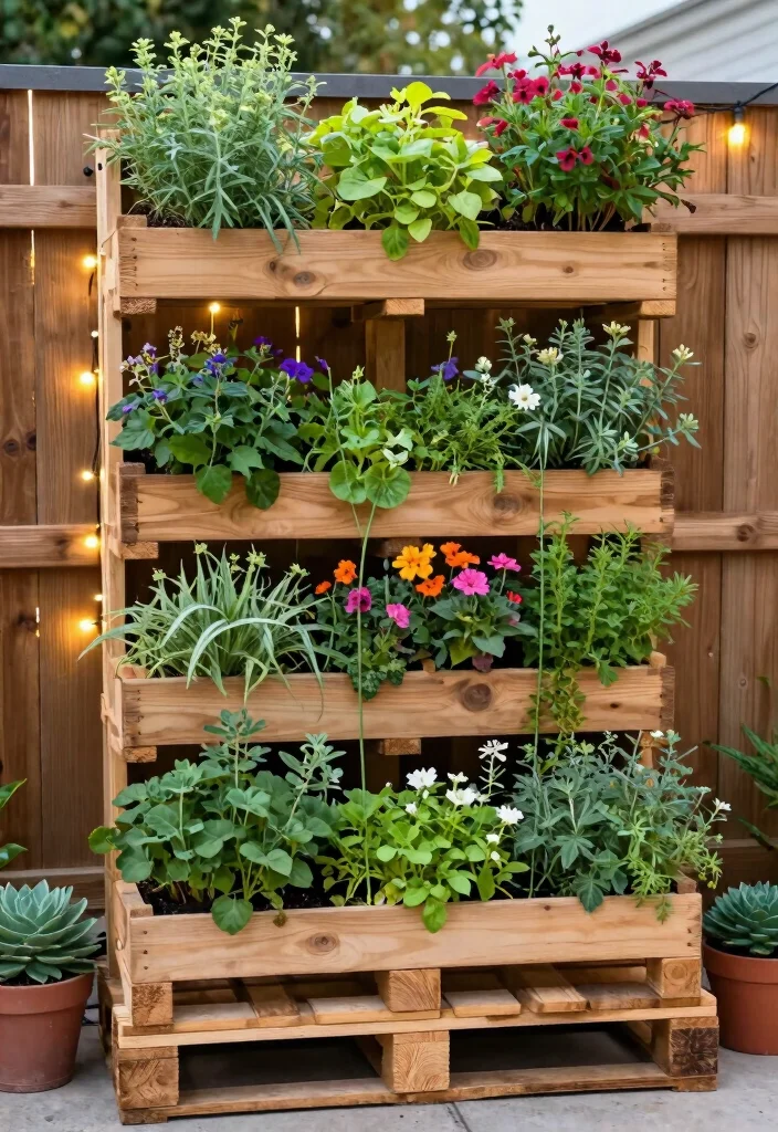 16 Backyard Ideas on a Budget That Still Look High End 1. DIY Vertical Garden 0
