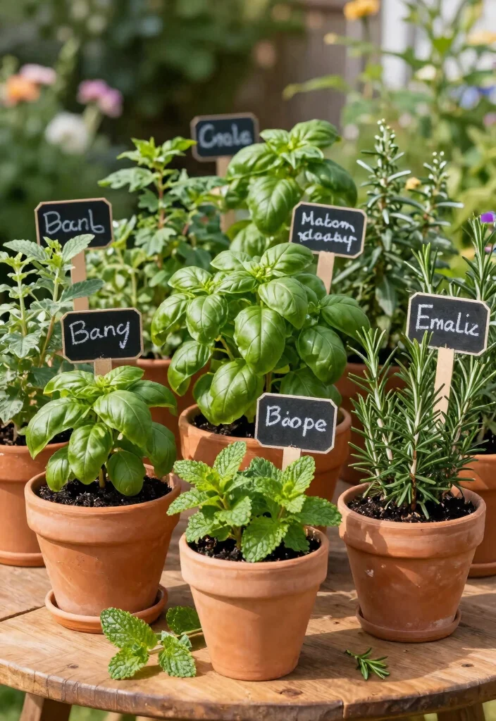 16 Backyard Ideas on a Budget That Still Look High End 3. Potted Herb Garden 0