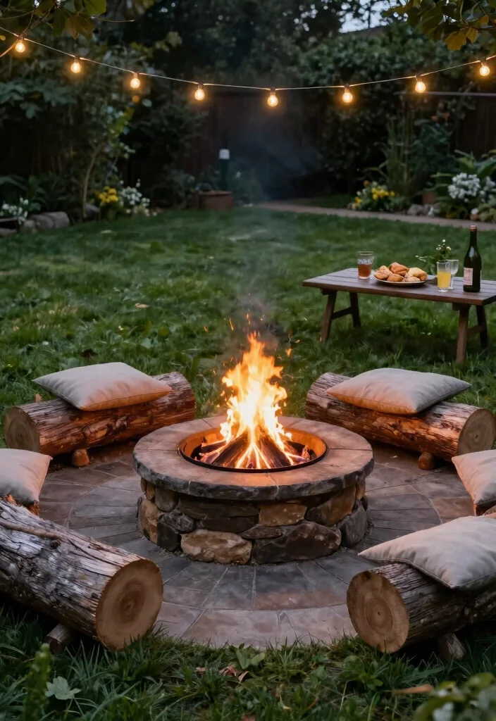 16 Backyard Ideas on a Budget That Still Look High End 6. DIY Fire Pit 0