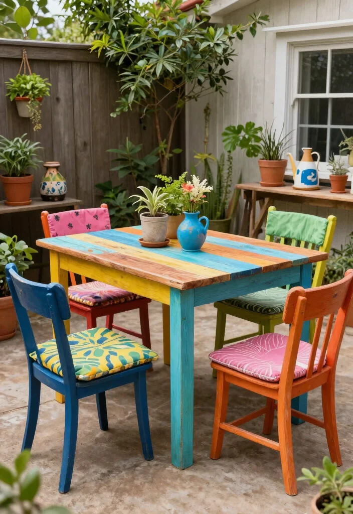 16 Outdoor Patio Ideas for Comfortable Outdoor Living 41 16 Outdoor Patio Ideas for Comfortable Outdoor Living 11. Upcycled Furniture for Eco Friendly Charm 0