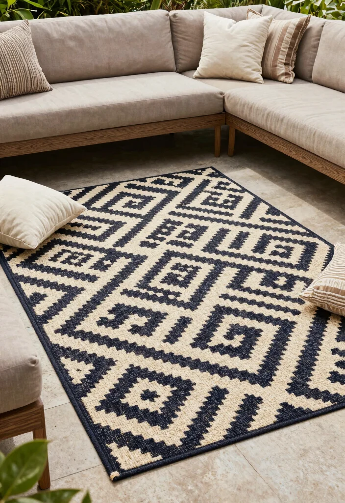 16 Outdoor Patio Ideas for Comfortable Outdoor Living 25 16 Outdoor Patio Ideas for Comfortable Outdoor Living 5. Outdoor Rugs for Comfort and Style 0