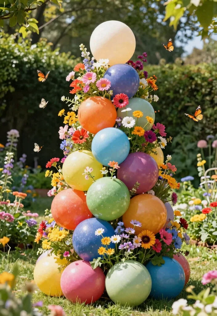16 Outdoor Planter Ideas That Work in Any Space 14. Balloon Plant Towers 0