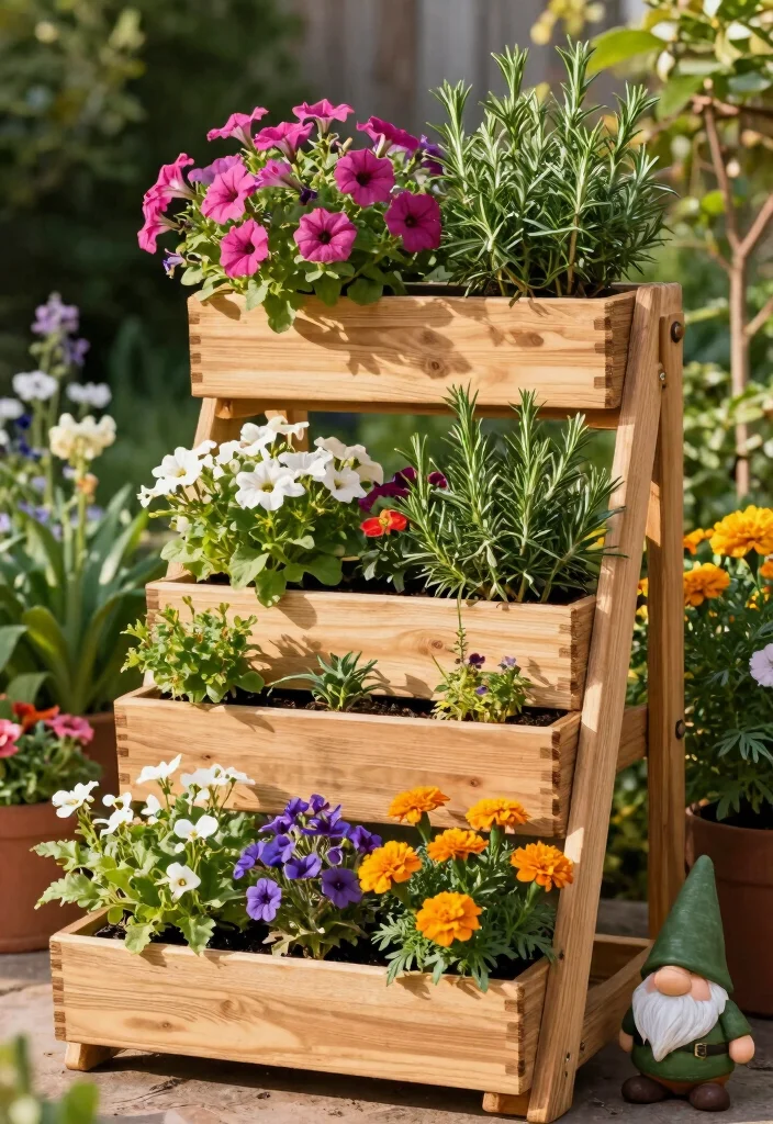 16 Outdoor Planter Ideas That Work in Any Space 2. Tiered Planters 0
