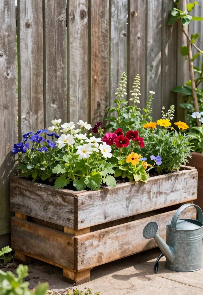 16 Outdoor Planter Ideas That Work in Any Space 6. Pallet Planters 0
