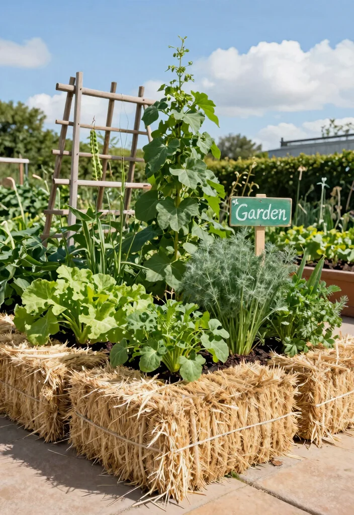 16 Outdoor Planter Ideas That Work in Any Space 8. Straw Bale Planters 0