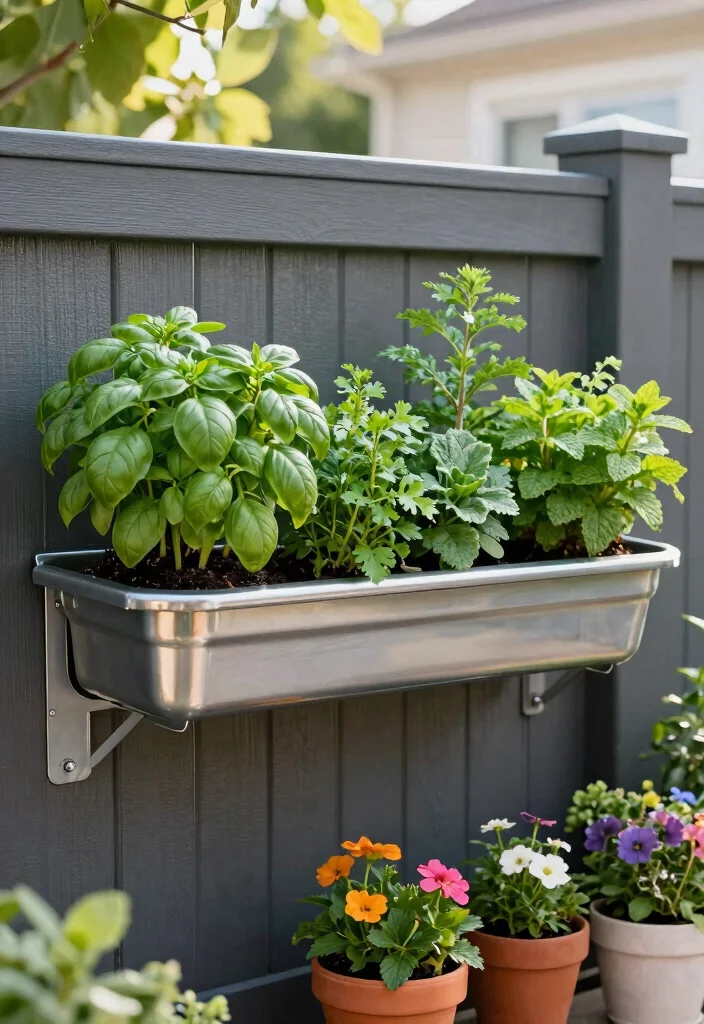 16 Outdoor Planter Ideas That Work in Any Space 9. Hanging Gutter Gardens 0
