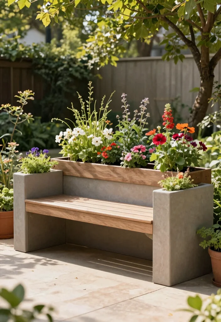 16 Outdoor Planter Ideas for Stylish and Functional Garden Spaces 16. Multi Function Planters 0
