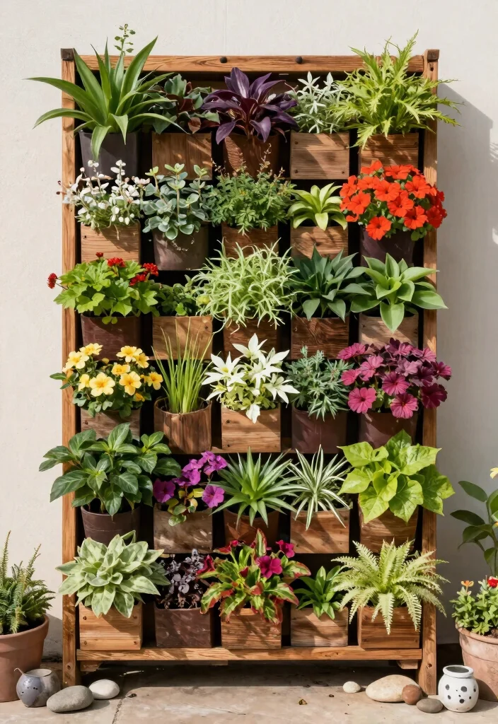 16 Outdoor Planter Ideas for Stylish and Functional Garden Spaces 6. Vertical Garden Frame 0