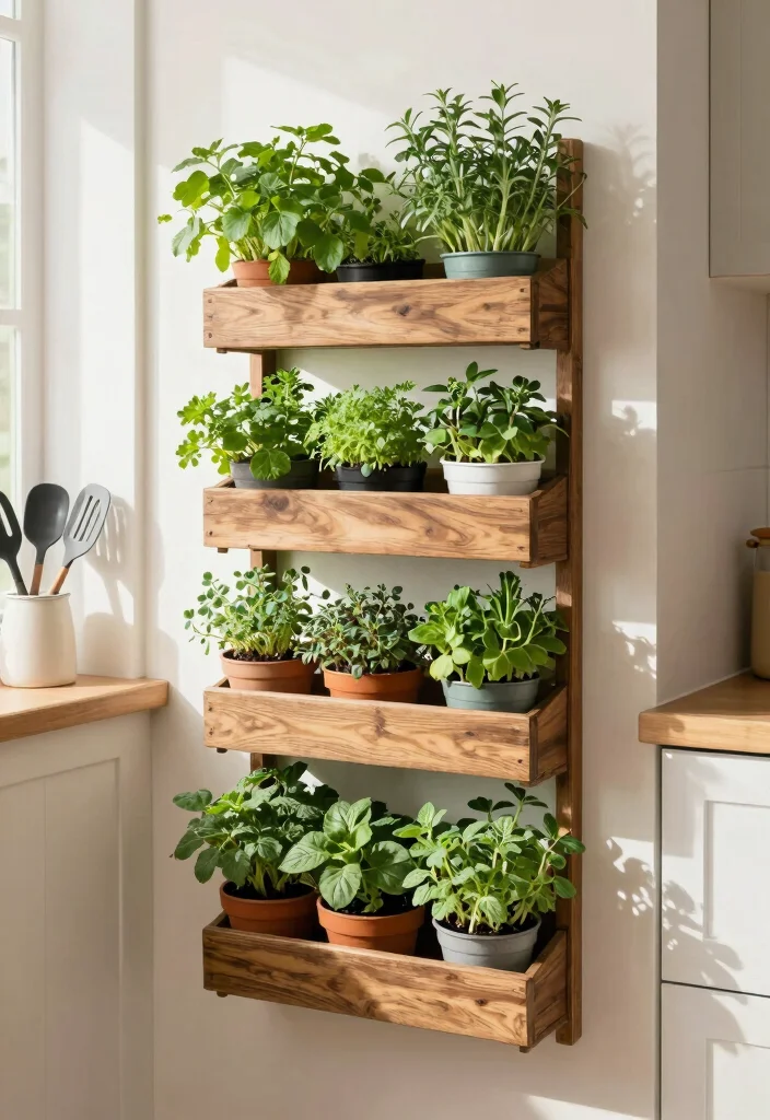 16 Outdoor Planter Ideas for Stylish and Functional Garden Spaces 9. Vertical Herb Garden 0