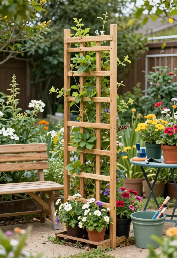 16 Trellis Ideas for Vertical Gardens That Save Space and Look Great 10. Collapsible Trellis 0