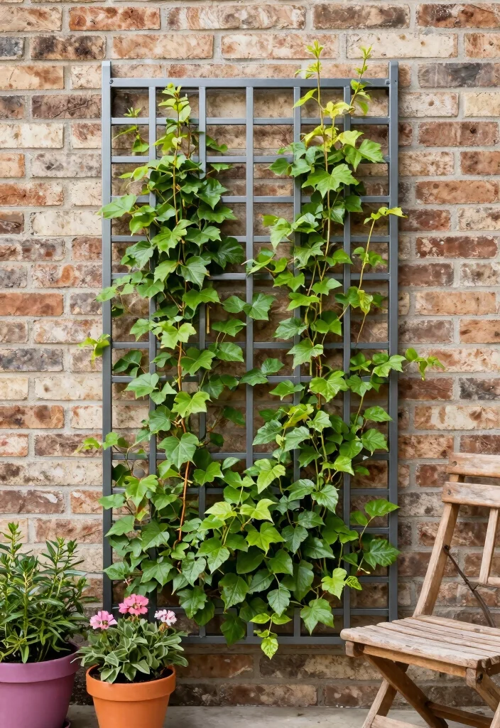 16 Trellis Ideas for Vertical Gardens That Save Space and Look Great 6. Metal Grate Trellis 0