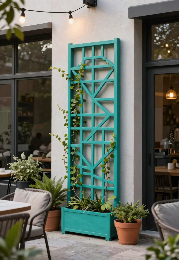 16 Trellis Ideas for Vertical Gardens That Save Space and Look Great 9. Geometry Inspired Trellis 0