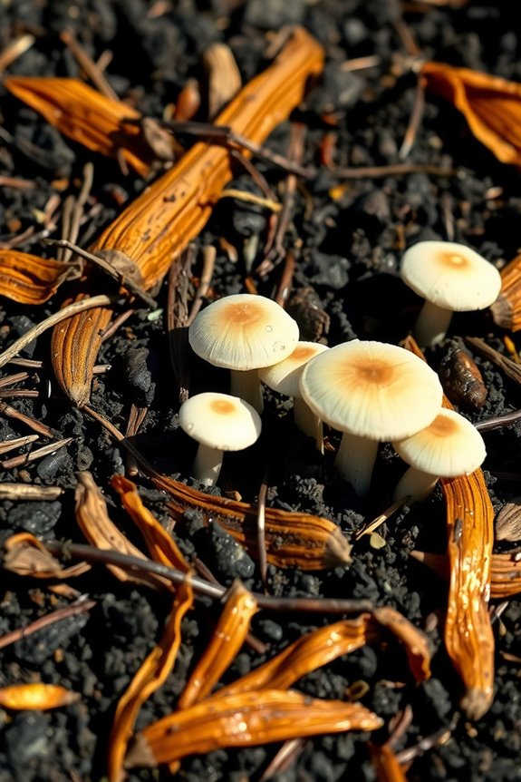 annual mulch sustained mushroom fruiting