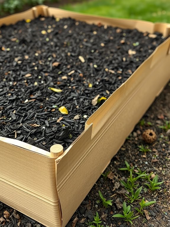 cardboard weed barrier 4 6 months