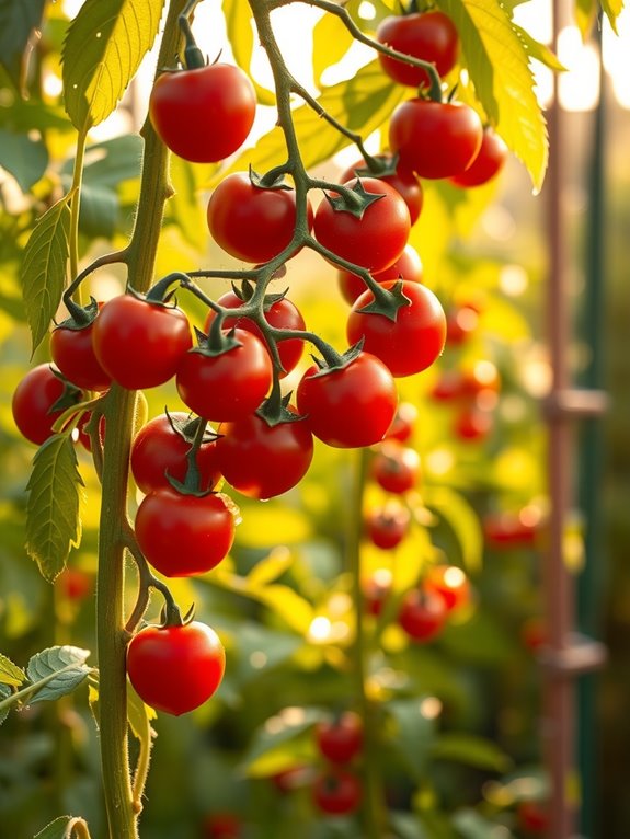 cherry tomatoes growth support determinate vs indeterminate