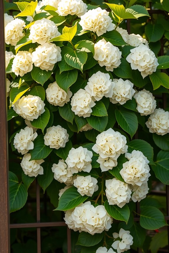 climbing hydrangea thrives in shade