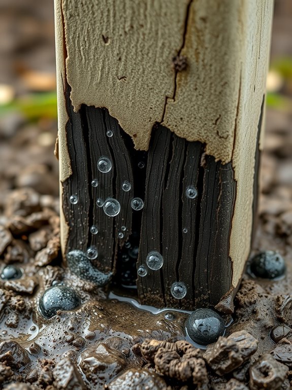 concrete traps moisture accelerates rot