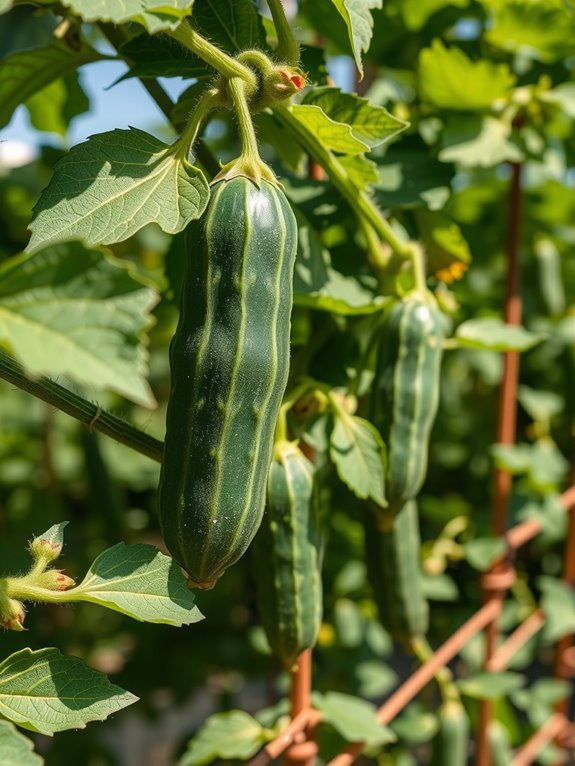 cucumber trellis spacing guidelines