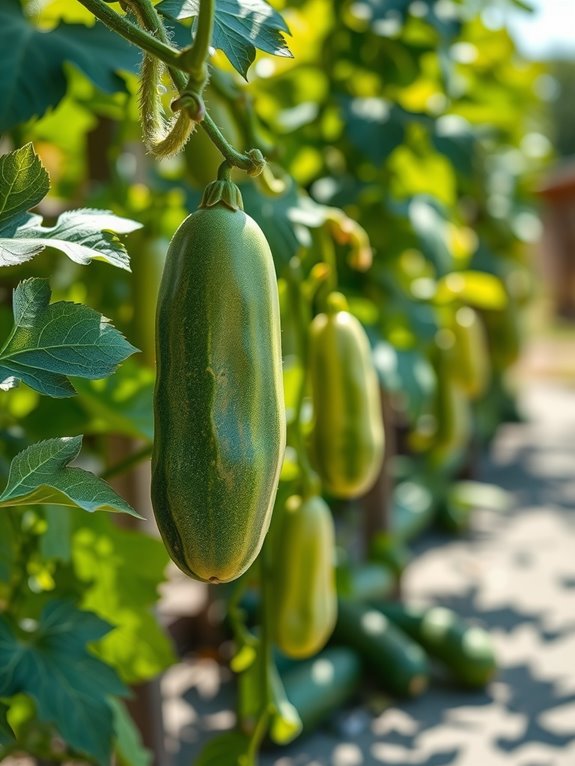 cucumbers climb trellises benefitfully