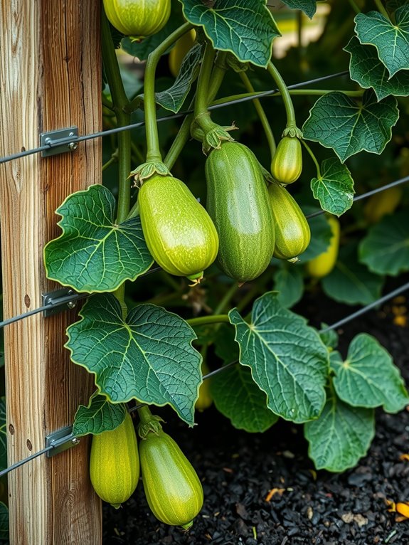 deep sturdy trellis anchoring