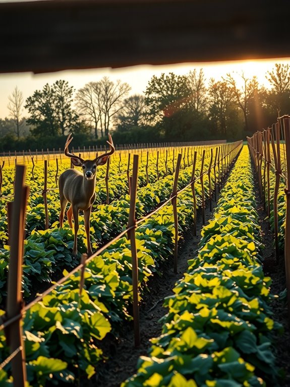 deer proof potato bed enclosure