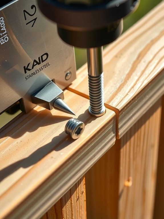 drive screws snug evenly tensioned