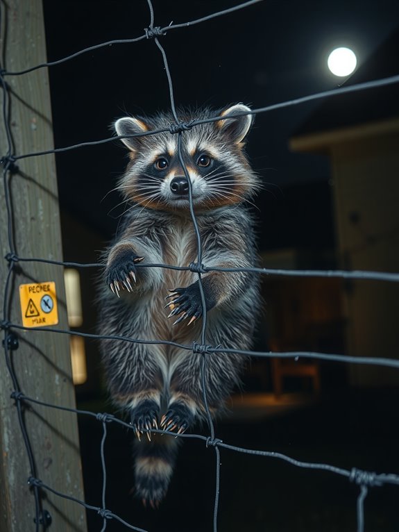electric fence deters raccoons effectively