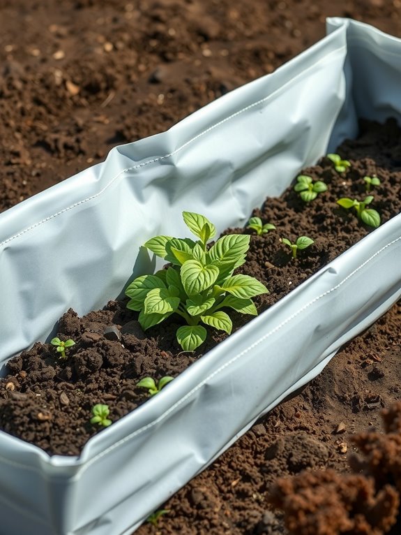 food grade liner shields contaminated soil