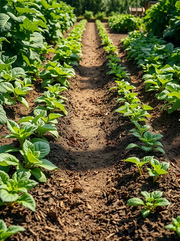 garden bed spacing for airflow and disease prevention