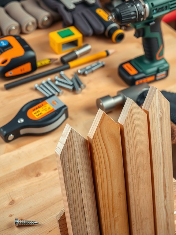 gather materials proper fasteners prep tools