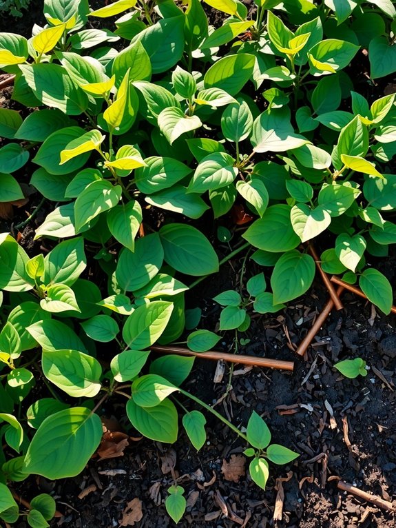 ground beans invite disease and pests