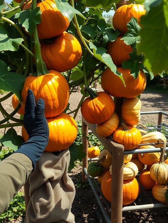 harvest cut cure store pumpkins