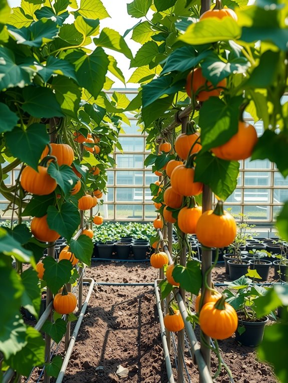 indoor start and direct sow pumpkin strategy