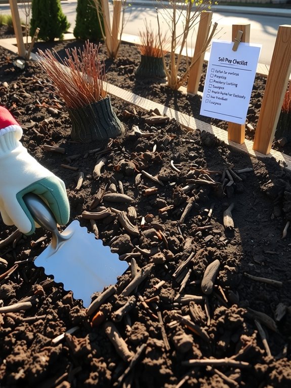 loosen soil add organic matter