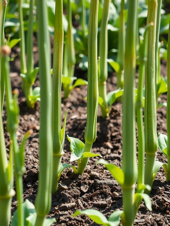 okra spacing promotes airflow and health