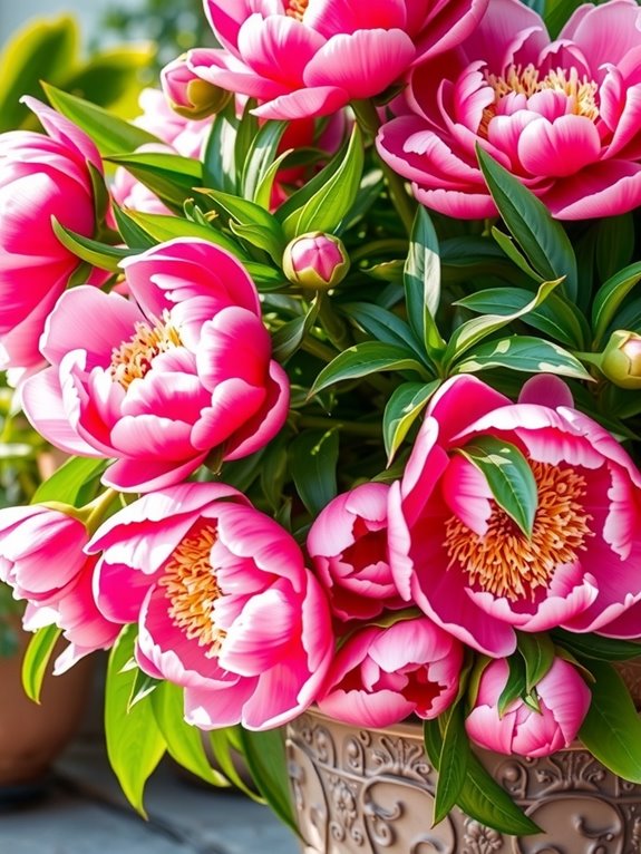 peony support rings prevent flopping