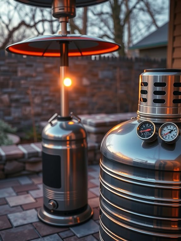 propane heater burn rate varies
