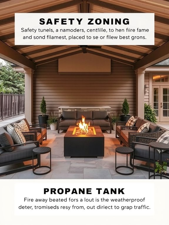 propane tank outdoor ventilated accessible sheltered