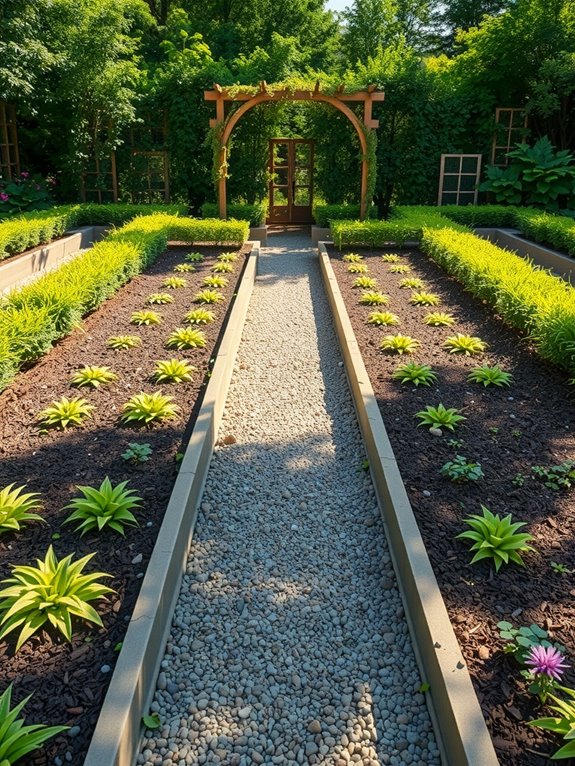 proper garden bed spacing prevents fungal spread