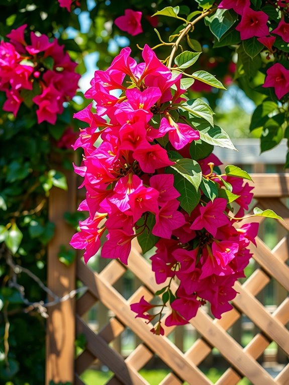 pruning keeps bougainvillea contained