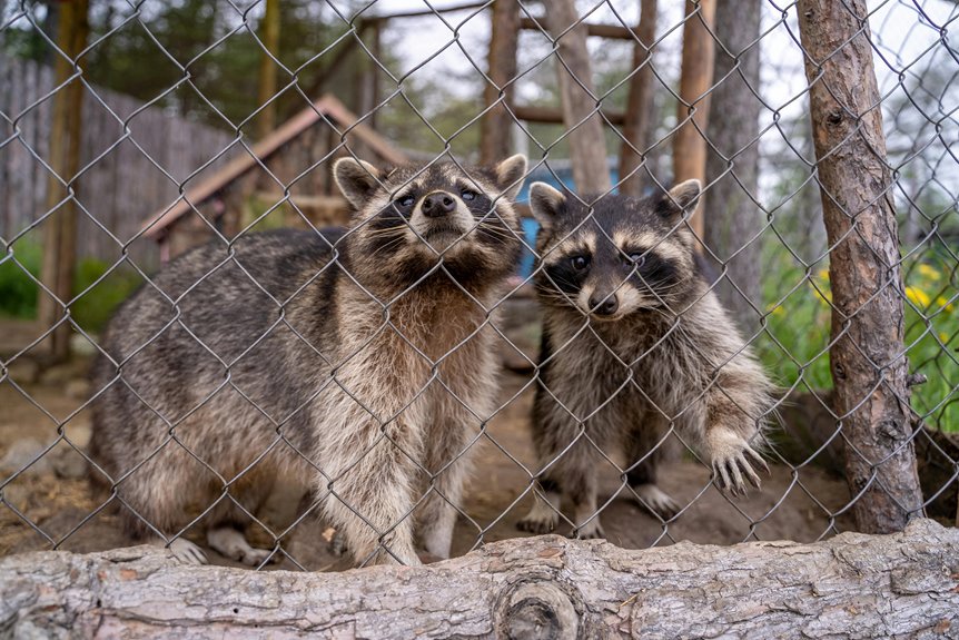 raccoons adept fence climbing skills