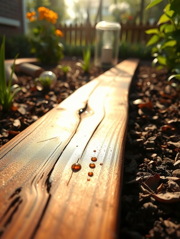reapply linseed oil periodically with spot treatments