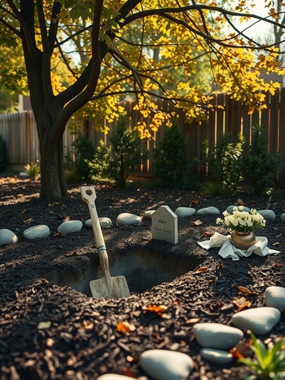 respectful backyard burial plan steps