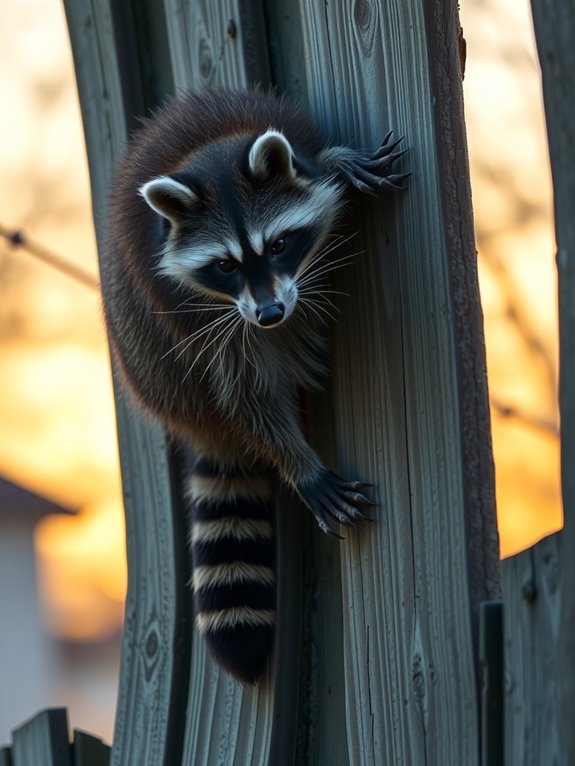 sharp durable raccoon climbing claws