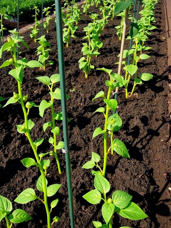 spacing bush beans for maximum production