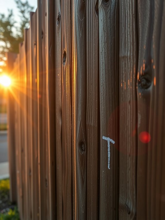 t mark indicates fence maintenance responsibility zqu7v